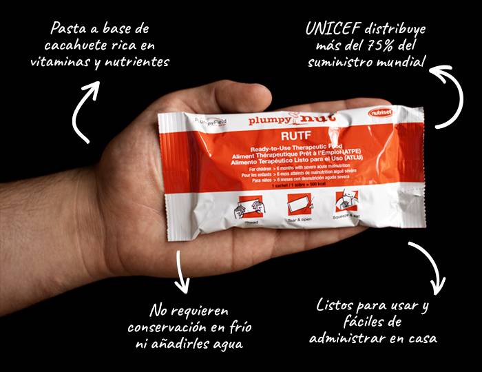 El alimento terapéutico listo para usar es una solución sencilla que salva vidas ¿Qué es el alimento terapéutico?