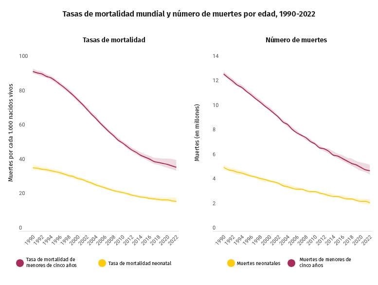 Tasas de mortalidad infantil Gráfico tasas de mortalidad infantil