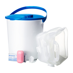 Kit familiar de agua e higiene